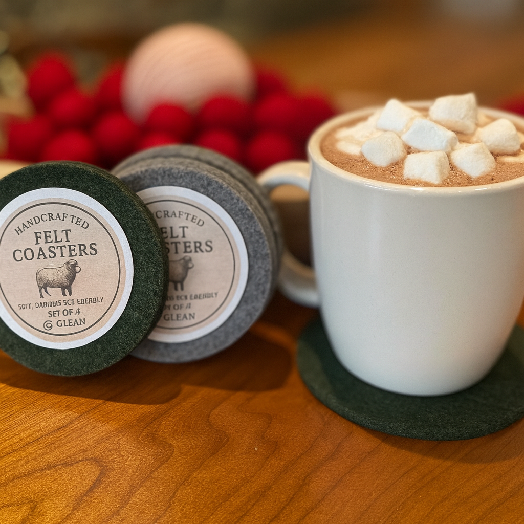 Felted Coasters- Set of Four